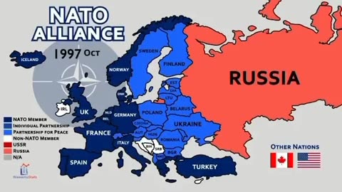 NATO expansion from 1986 until today.