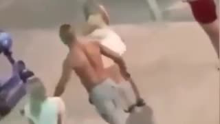 Drunken Bully Gets Knocked Out