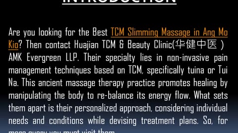 Best TCM Slimming Massage in Ang Mo Kio