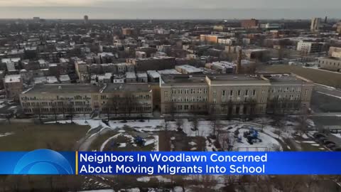 Neighbors in Woodlawn concerned about moving migrants into vacant school