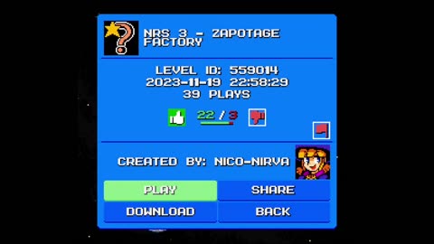 Mega Man Maker Level Highlight: "NRS 3 - Zapotage Factory" by Nico-Nirva