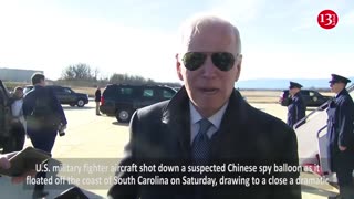Biden: Chinese Balloon Should Have Been Taken Down Over Water