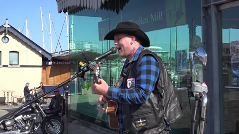 Plymouth Barbican 3rd August 2021 Ocean City the Biking busker