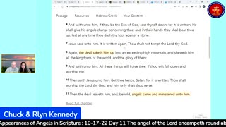 God is Real: 10-17-22 The Appearances of Angels Day11 - Pastor Chuck Kennedy