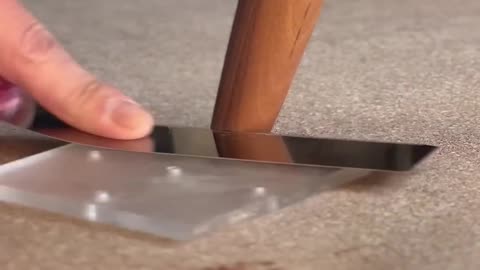 The legs of the chair are cut like this