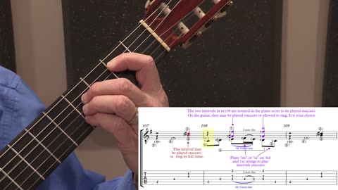 Technique Left-Hand, Part II (slow section). Video #80: m107-109 Version #7