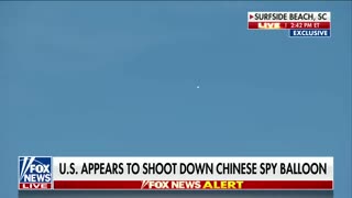 Chinese spy balloon shot down over the Atlantic Ocean