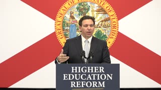 Gov. Ron DeSantis on requiring colleges and universities to report amount of money on CRT