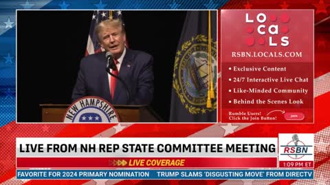 FULL SPEECH: President Trump's visit to New Hampshire on Saturday 1/28/23