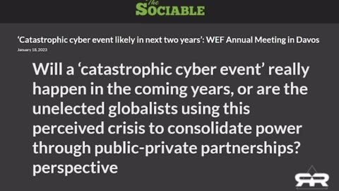 Cyber Attack | Klaus Schwab | World Economic Forum predicts catastrophic cyber attack