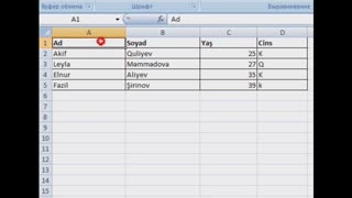 Create an Excel spreadsheet