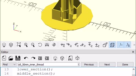 OpenScad: Echo #3dprinting #openscad