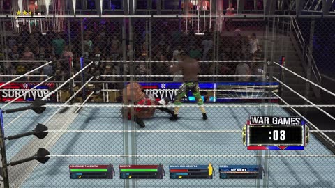 BlackMonkTheGamer - WWE 2K24 AEW VS WWE War Games Match