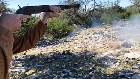 Black Powder Slow Motion (Winchester 1873)🤠🔫#shorts