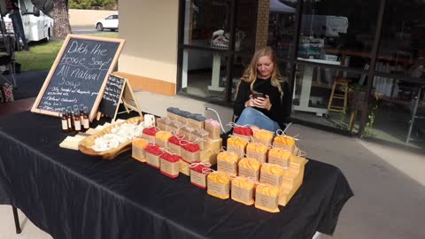 Soap Vendor Market Preparation