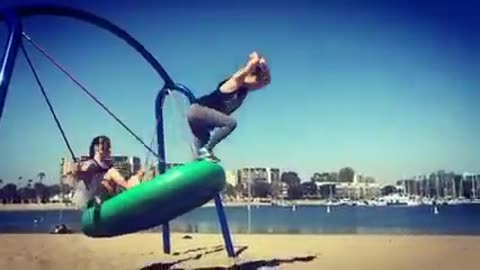 Swing Jump Fail! #funny #video