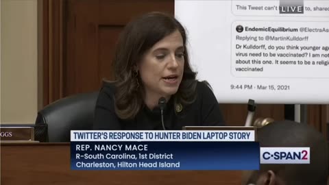 Rep Mace Oversight on Twitter Files and Vaccine Injuries