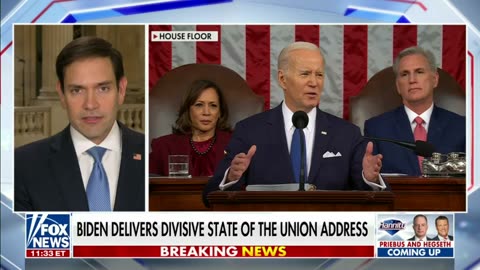 Senator Rubio on State of the Union: "It was a bizarre speech with a bunch of silly lines."