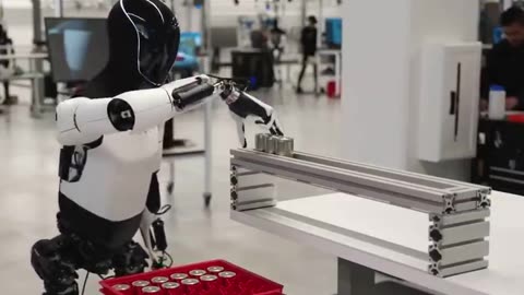 Optimus working in the Tesla Factory