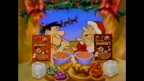 Flintstones Fruity Pebbles Christmas Commercial
