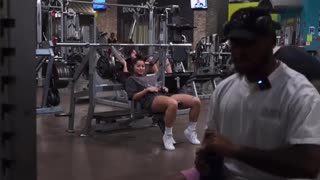 Creepy Gym Chick Filmed Making Dude Uncomfortable....