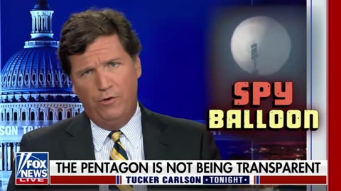 Tucker Carlson on the sudden claim that Chinese spy balloons flew over the US under Trump