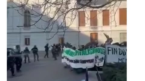 jJUST IN - Climate Activist Protest in Basel-Stadt, Switzerland, ended in riots.