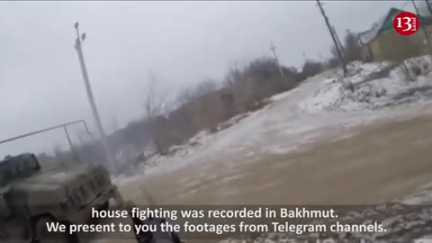 Ukrainian soldiers surround and raid houses where Russians were hiding in Bakhmut