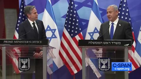 PM Netanyahu delivers remarks alongside Sec. Blinken: Israel will remain 'a strong democracy'