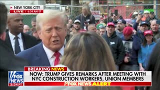 Donald Trump Reacts To The Massive Support He Is Receiving From NYC Construction Workers