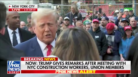 Donald Trump Reacts To The Massive Support He Is Receiving From NYC Construction Workers