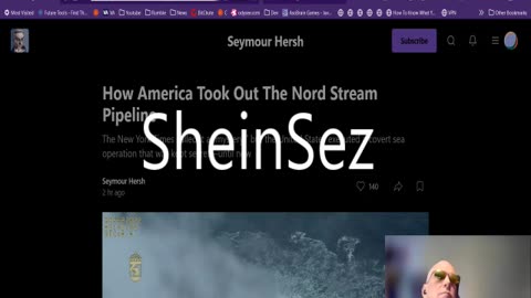 SheinSez #75 Discussing Seymour Hersh's report about how the US took out the Nord Stream pipeline