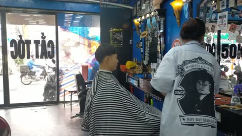 Massage relax | Boy hairstyle, hair cutting by Sweet Girl | Babershop in Ho Chi Minh Vietnam