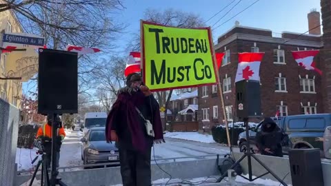 Canadians hold another protest in support of Dr. Jordan Peterson in Toronto