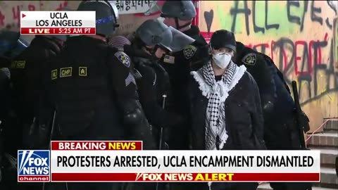 Police at UCLA are removing protesters' masks, preventing them from concealing their identities