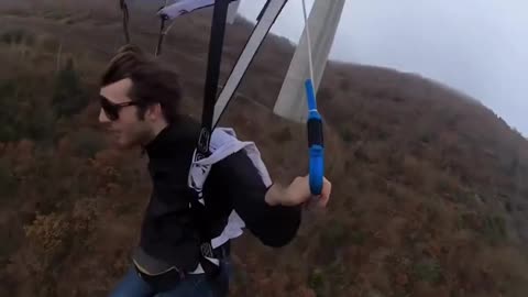 This guy jumped off a bridge and only lost his hat!