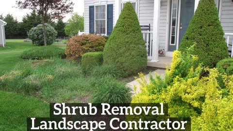 Shrub Removal Smithsburg Maryland Landscape Contractor