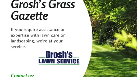 Grosh's Grass Gazette May 2024 Video E-Newsletter
