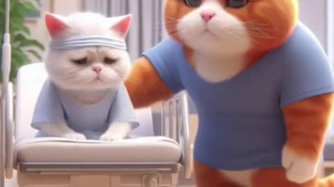 Cat Situation 18 hospital season #ai #pets #cat #shortsvideo