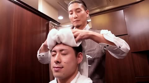 ASMR💈 asleep. With Yamato's hair washing massage and haircuts