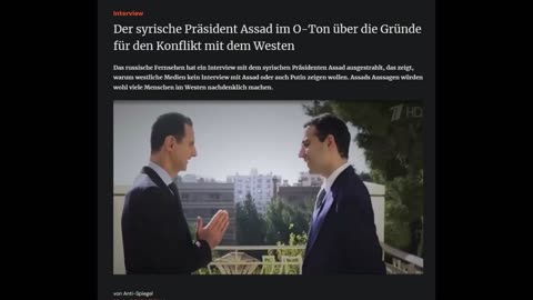 Syrian President Assad speaks about the reasons for the conflict with the West