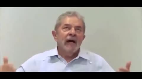Lula confessando que viajou o mundo mentindo sobre o Brasil
