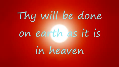 Our Father Which Art In Heaven (trespasses) Original Song