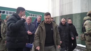 Ukrainian President Zelensky visits Mykolaiv region