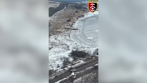 Ukrainian Tank Pounds Russian Infantry Hiding Among Trees On Frontlines