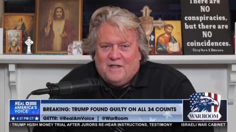 TRUMP GUILTY VERDICT! Channel That SEETHING ANGER Into Something POSITIVE! TAKE A DEEP BREATH! - Steve Bannon in the War Room