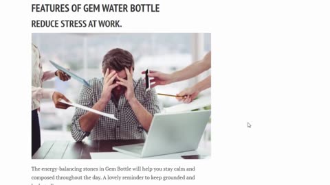 GEM BOTTLE for Special Hydration | New - Gem Water Bottle Review For Stress and Hydration