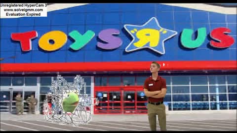 Pube Muppet goes to Toys R Us