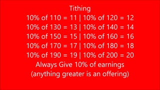 Tithing - RGW Teaching