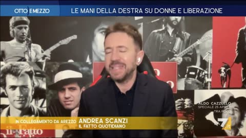 25 aprile,Andrea Scanzi in tv:Siamo governati da gente che orgogliosamente non è antifascista.."Sarà il 25 aprile più inviso a un governo. Neanche Berlusconi detestava così il 25 aprile" MERDALIA💩UN PAESE DI MERDA